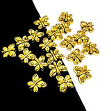 20 PIECES PACK' 7x9 MM' BUTTERFLY ' GOLD OXIDIZED GERMAN SILVER BEADS USED IN DIY JEWELLERY MAKING