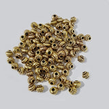 50 Pcs Small Spacer Metal beads for jewelry making in size about 5mm