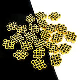 15 PIECES PACK' 12x9 MM' ' GOLD OXIDIZED GERMAN SILVER BEADS USED IN DIY JEWELLERY MAKING