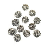 20Pcs Lot, Flowers Metal Beads german silver in size about 10mm