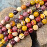 MOOKAITE' 1 STRING/LINE PACK OF 8 MM 46-47 BEADS APPROX
