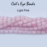 Cats Eye Monalisa Beads Tube Shape in size about 6x4mm, Sold Per line about 62 beads