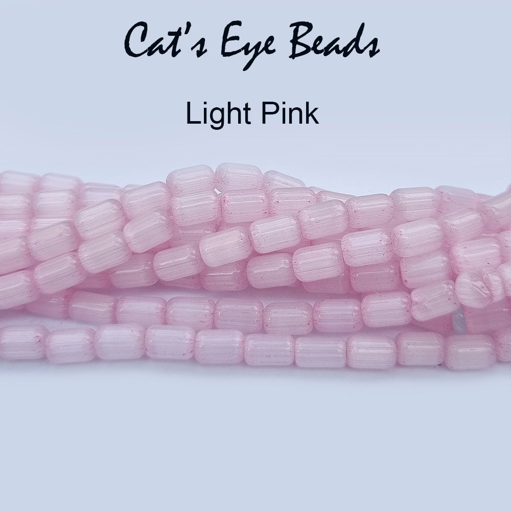 Cats Eye Monalisa Beads Tube Shape in size about 6x4mm, Sold Per line about 62 beads