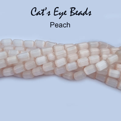 Cats Eye Monalisa Beads Tube Shape in size about 6x4mm, Sold Per line about 62 beads