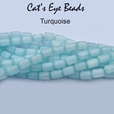 Cats Eye Monalisa Beads Tube Shape in size about 6x4mm, Sold Per line about 62 beads