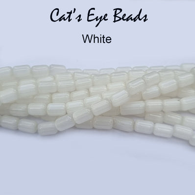 Cats Eye Monalisa Beads Tube Shape in size about 6x4mm, Sold Per line about 62 beads