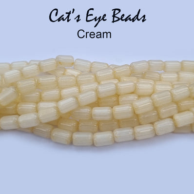 Cats Eye Monalisa Beads Tube Shape in size about 6x4mm, Sold Per line about 62 beads