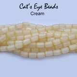 Cats Eye Monalisa Beads Tube Shape in size about 6x4mm, Sold Per line about 62 beads