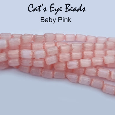 Cats Eye Monalisa Beads Tube Shape in size about 6x4mm, Sold Per line about 62 beads