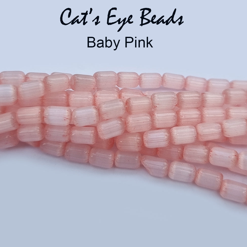 Cats Eye Monalisa Beads Tube Shape in size about 6x4mm, Sold Per line about 62 beads