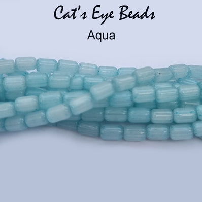 Cats Eye Monalisa Beads Tube Shape in size about 6x4mm, Sold Per line about 62 beads