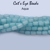 Cats Eye Monalisa Beads Tube Shape in size about 6x4mm, Sold Per line about 62 beads