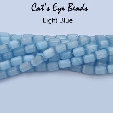 Cats Eye Monalisa Beads Tube Shape in size about 6x4mm, Sold Per line about 62 beads