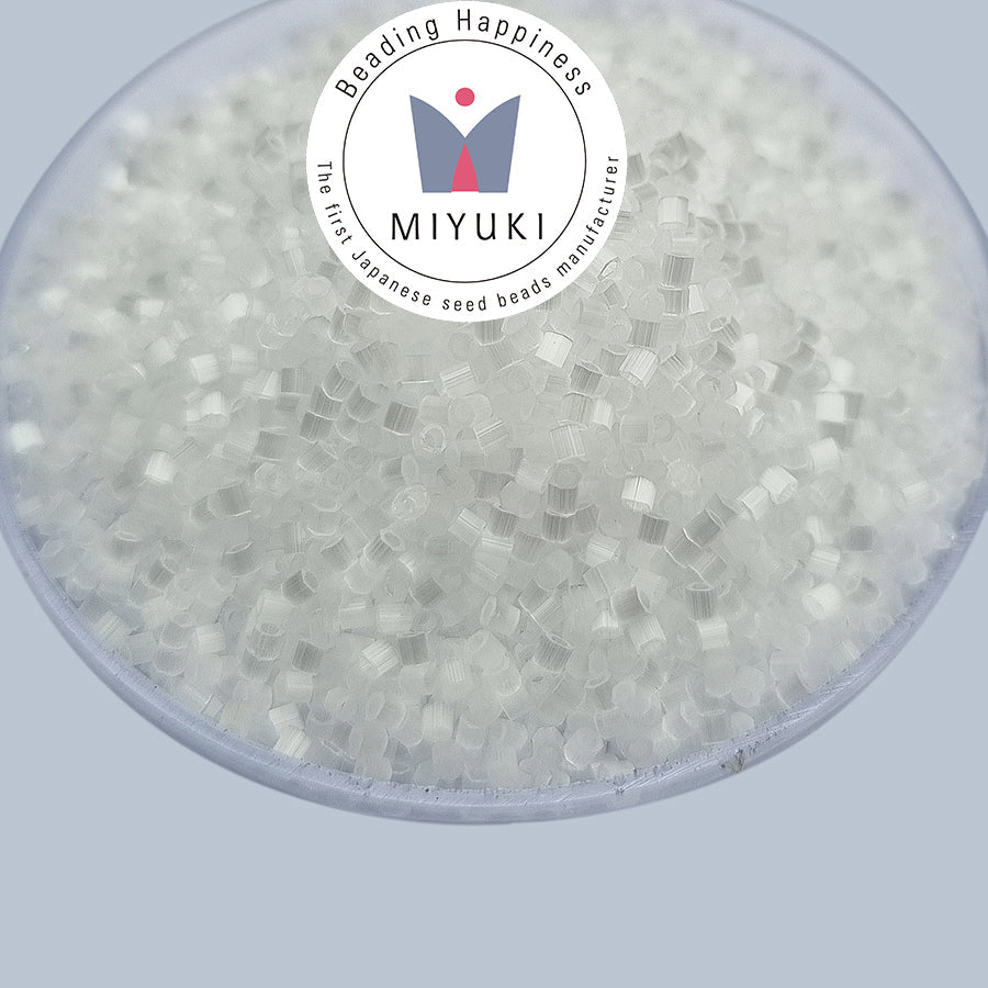 Japanese Miyuki seed beads Tube Delica Sold Per Pack of 10 grams, White color