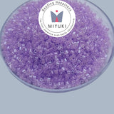 Japanese Miyuki seed beads Tube Delica Sold Per Pack of 10 grams, Lavender Color