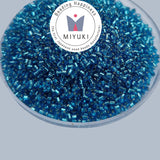 Japanese Miyuki seed beads Tube Delica Sold Per Pack of 10 grams, Denim Blue color