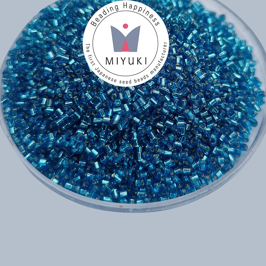 Japanese Miyuki seed beads Tube Delica Sold Per Pack of 10 grams, Denim Blue color