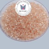 Japanese Miyuki seed beads Tube Delica Sold Per Pack of 10 grams, Peach Color
