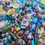 200 GRAMS PACK' ASSORTED PACK OF MIX AND MATCH TRANPARENT BEADS