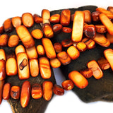 1 Line Pack' Honey Brown Color' Natural Shell Chip Beads Irregular