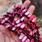 1 Line Pack' Pink Color' Natural Shell Chip Beads Irregular