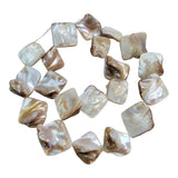 1 STRING/LINE PACK' 18-20 Beads' Natural Diamond Shape Bead, 15-22 MM APPROX SIZE