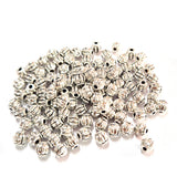 100pcs pack, Silver Plated Metal Beads – Antique Oxidized  bead for Jewelry Making, Size Approximately 4mm Round