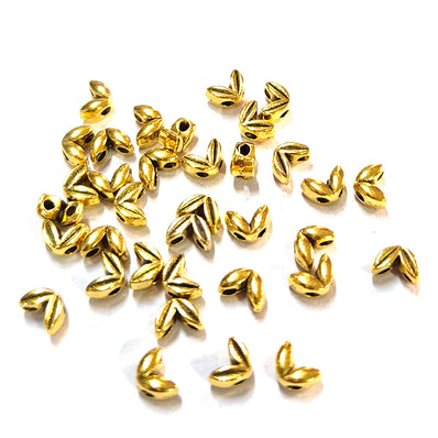 100pcs pack, Gold Plated Metal Beads – Antique Oxidized  bead for Jewelry Making, Size Approximately 5mm Arrrow