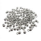 4mm German Silver Ball Adornment Charms – Silver Color | 50 Pieces Pack