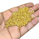 3mm Gold CCB Acrylic Ball Beads Adornment Charms – 500 Pieces Pack | Jewellery Making