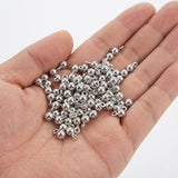 4mm German Silver Ball Adornment Charms – Silver Color | 50 Pieces Pack