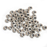 200pcs, Zinc alloy oxidized beads for jewelry making, 5mm, Disc, Shape, Silver, Plated