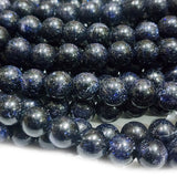 8 MM BLUE SUNSTONE BEADS ROUND ABOUT 46~47 BEADS