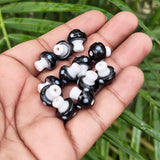 6 PIECES PACK' 12-13 MM' MUSHROOM LAMPWORK GLASS BEADS