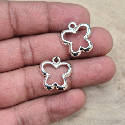 10 PIECES PACK' 16x17 MM APPROX SIZE MINIMILISTIC TRENDING BUTTERFLY CHARMS