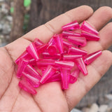20 PIECES PACK' DYED PENCIL CRYSTAL GLASS BEADS
