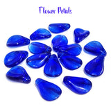 10 PIECES LOOSE PACK' 19X12 MM APPROX SIZE' SUPER QUALITY FLOWER PETALS CZECH IMPORTED  CRYSTAL GLASS BEADS