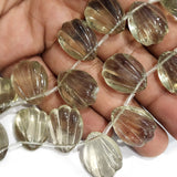 6 PIECES LOOSE PACK' 20x15 MM APPROX SIZE' SEA SHELLS SUPER QUALITY CZECH IMPORTED CRYSTAL GLASS BEADS