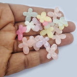 50 Grams Pkg. Pastel color acrylic Beads in size about 12x18mm Butterfly