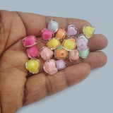 50grams pkg. beads on beads heart shape in size approx 11x12mm, about 70+ beads