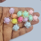 50grams pkg. beads on beads Flower shape in size approx 11x17mm, about 30 beads