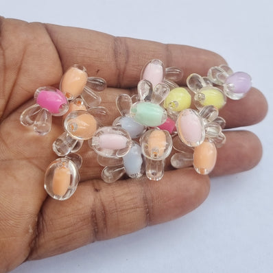 50grams pkg. beads on beads Bee shape in size approx 12x16mm, about 50 beads