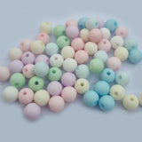 50Grams Pkg. Pastel color acrylic Beads in size approx 8mm Round shape Approx 200+ Beads