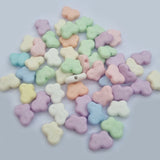 50Grams Pkg. Pastel color acrylic Beads in size approx 10mm, Butterfly shape, Approx 310 Beads