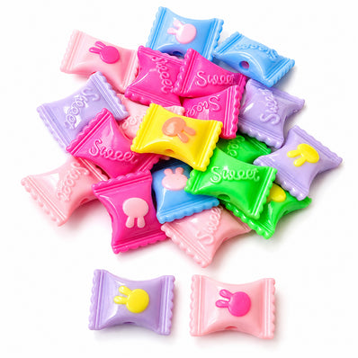 25pcs Mix Acrylic Candy Beads, size approx 17x20mm