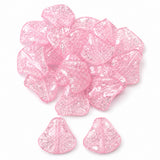 30pcs Acrylic Twisted Crackle beads, Size approx 20x26mm, Pink Color