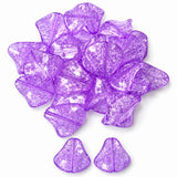 30pcs Acrylic Twisted Crackle beads, Size approx 20x26mm, Lavender Color