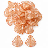 30pcs Acrylic Twisted Crackle beads, Size approx 20x26mm, Peach Color