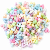 400pcs Pastel Color, Acrylic Mix color Beads V shape, Size approx 7~8mm