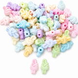 200pcs Pastel Color, Acrylic Mix color Beads, Knot shape, size approx 8x14mm